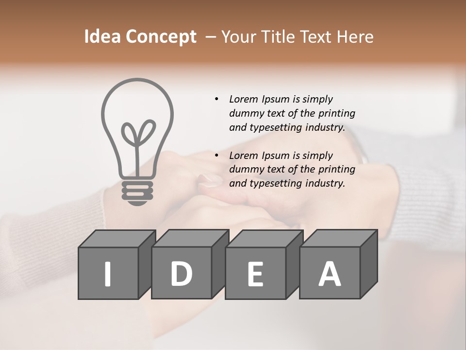 Chocolate Element Girl PowerPoint Template