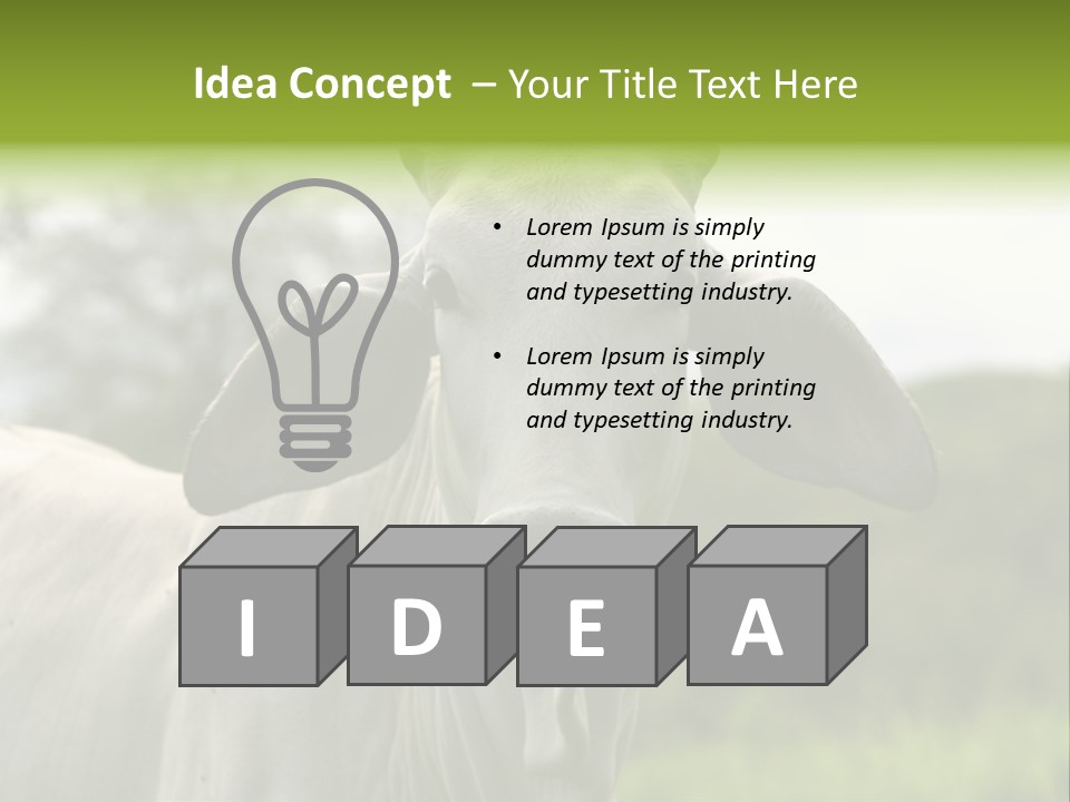 Flower Hat Chocolate PowerPoint Template