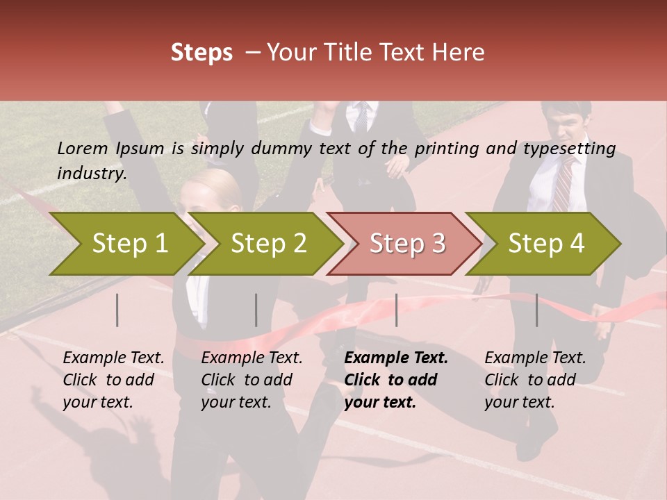 Banner Happy Star PowerPoint Template