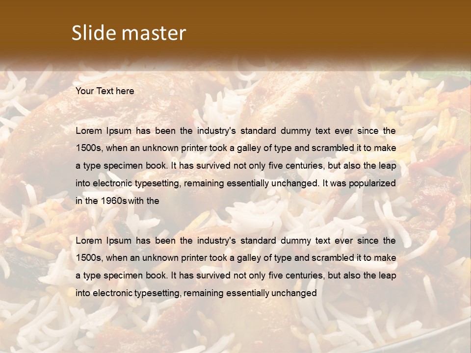 Chocolate Design Doodle PowerPoint Template