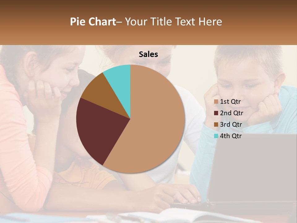 Little Youngster Schoolchildren PowerPoint Template