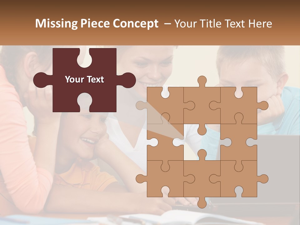 Little Youngster Schoolchildren PowerPoint Template