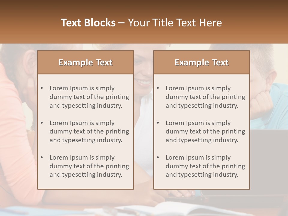 Little Youngster Schoolchildren PowerPoint Template