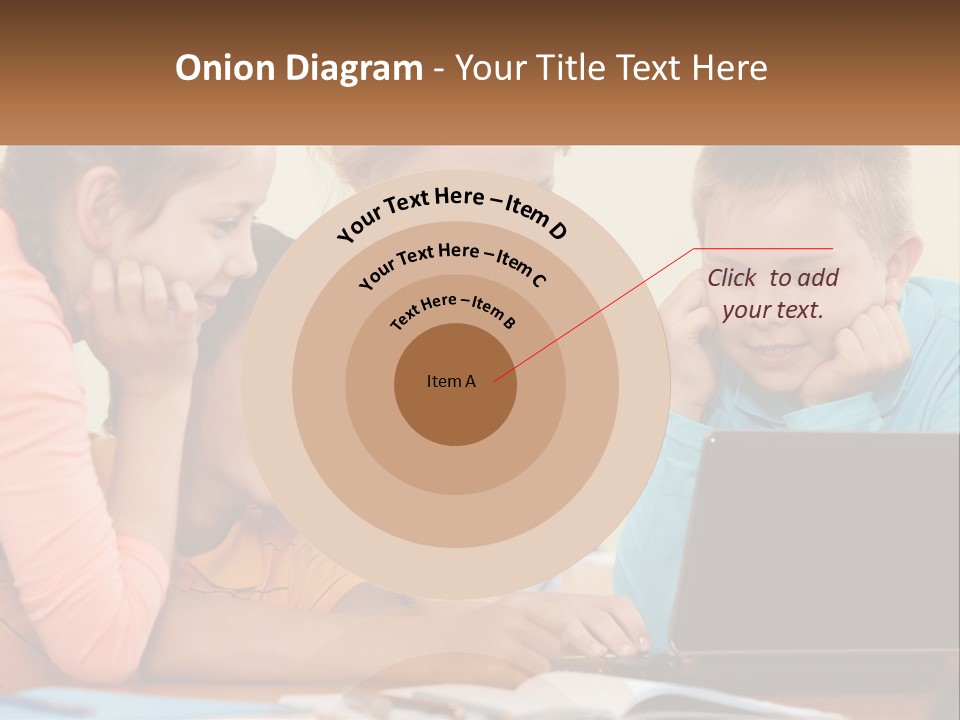 Little Youngster Schoolchildren PowerPoint Template