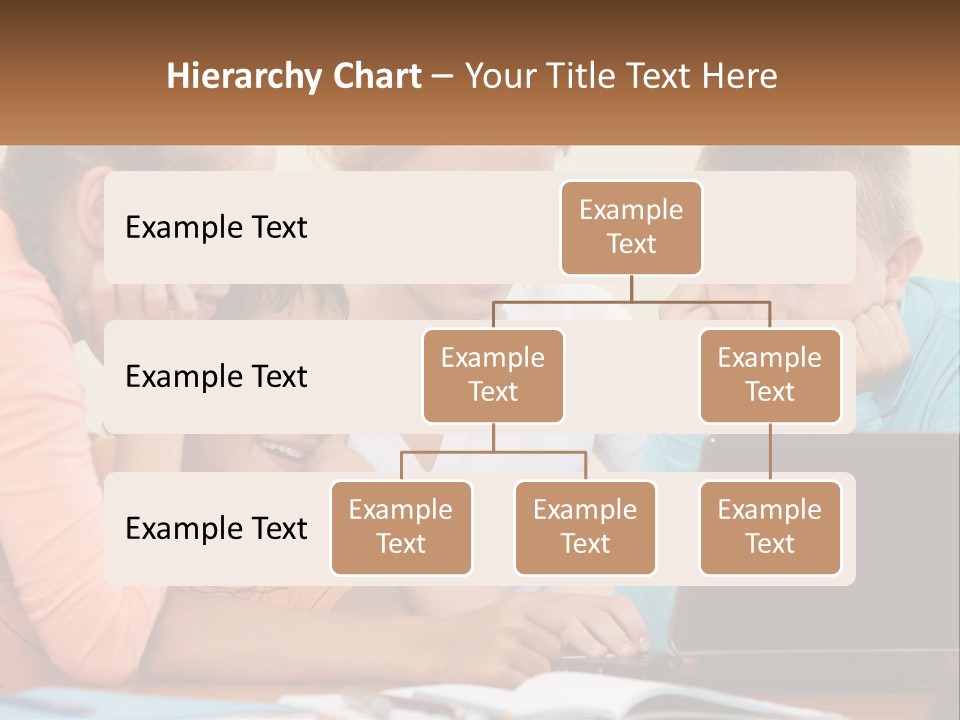 Little Youngster Schoolchildren PowerPoint Template
