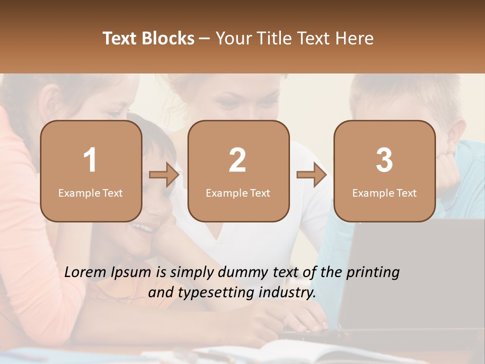 Little Youngster Schoolchildren PowerPoint Template