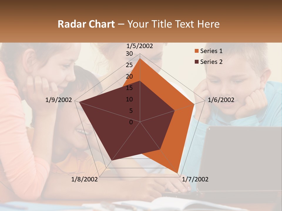 Little Youngster Schoolchildren PowerPoint Template