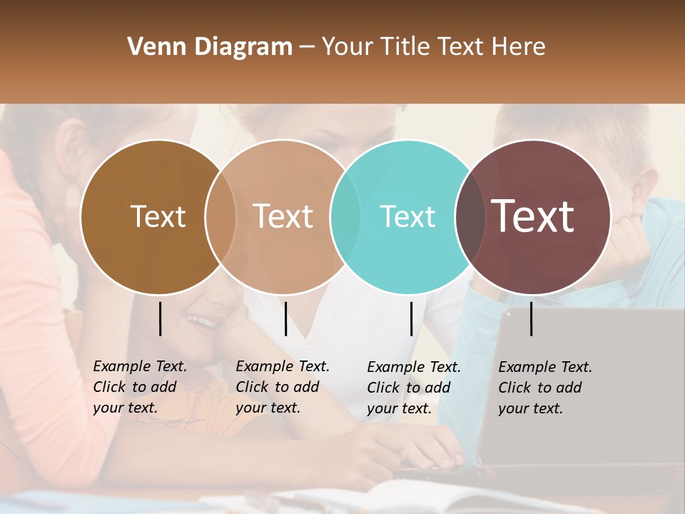 Little Youngster Schoolchildren PowerPoint Template