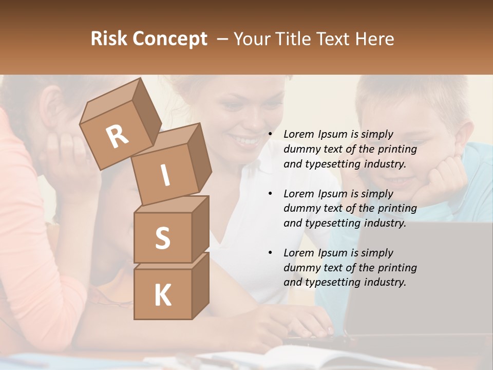 Little Youngster Schoolchildren PowerPoint Template