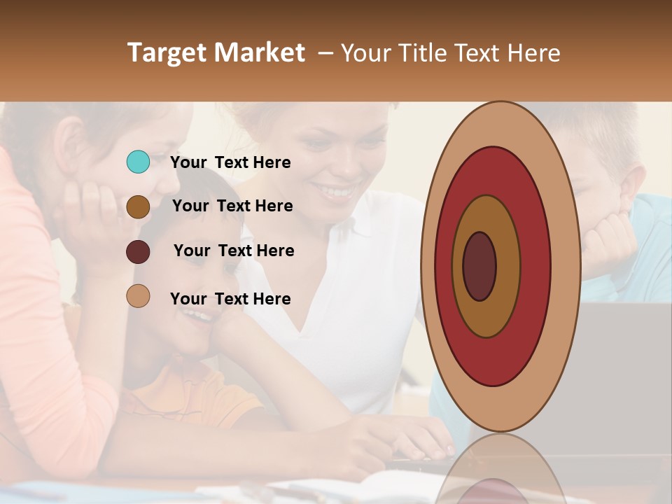 Little Youngster Schoolchildren PowerPoint Template