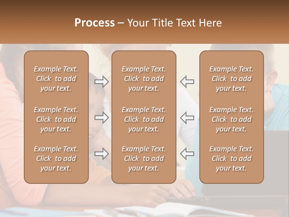 Little Youngster Schoolchildren PowerPoint Template