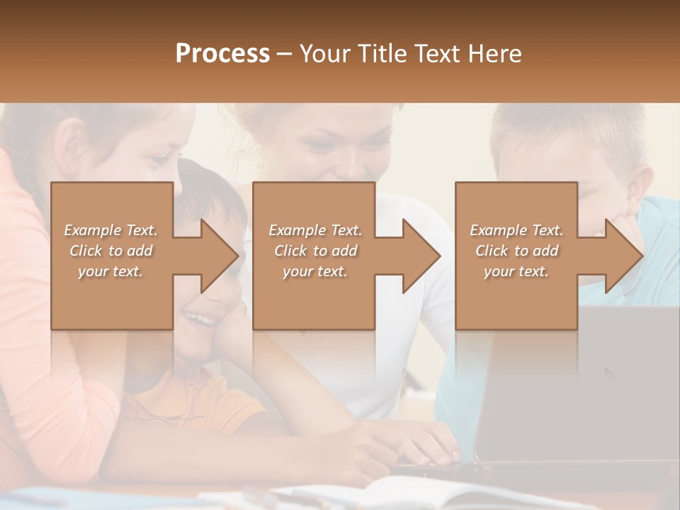 Little Youngster Schoolchildren PowerPoint Template