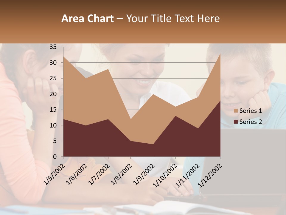 Little Youngster Schoolchildren PowerPoint Template