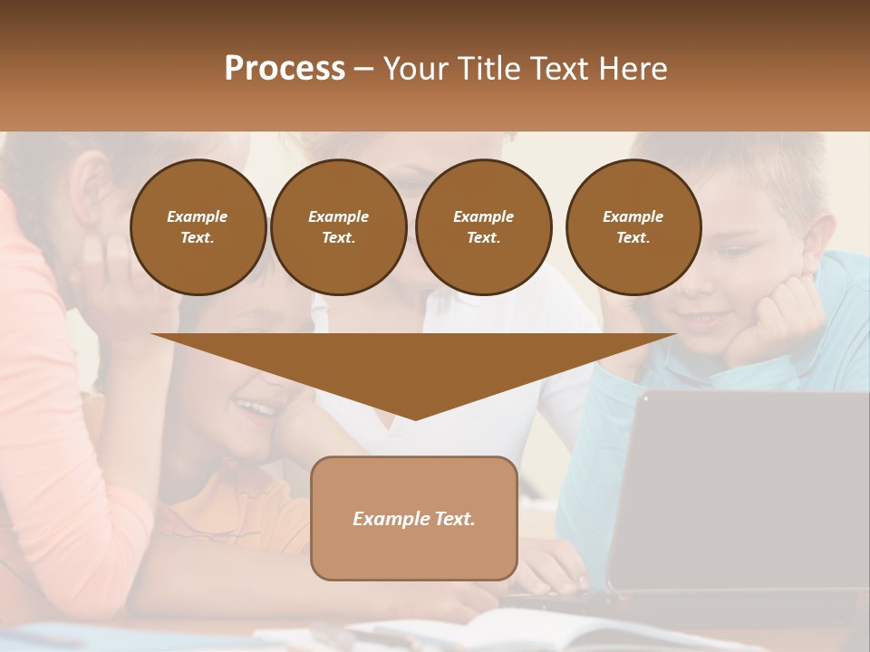 Little Youngster Schoolchildren PowerPoint Template