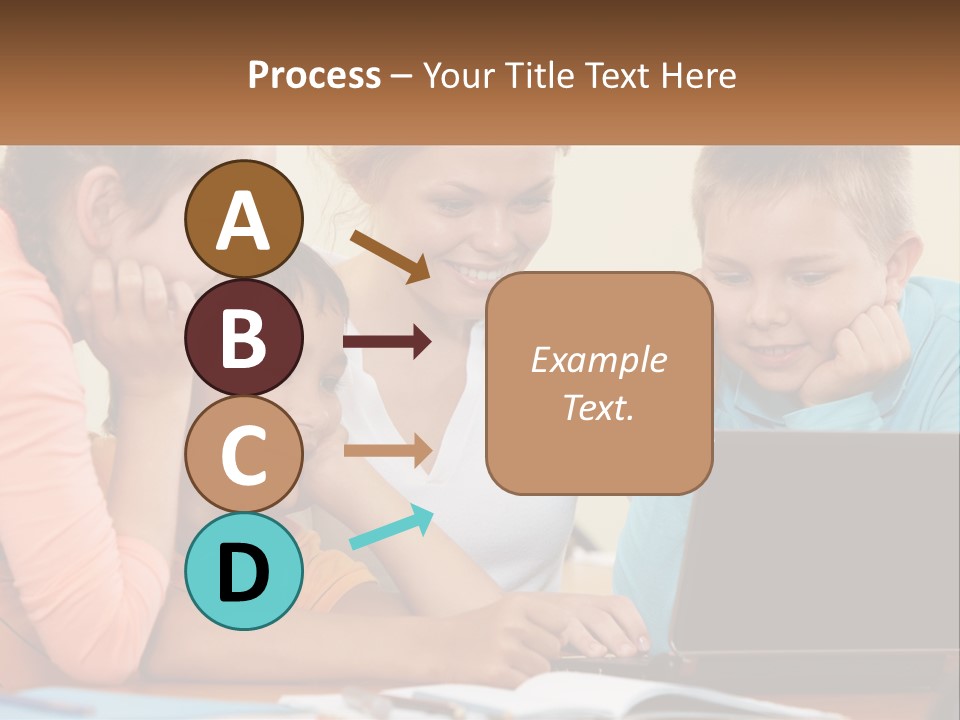 Little Youngster Schoolchildren PowerPoint Template