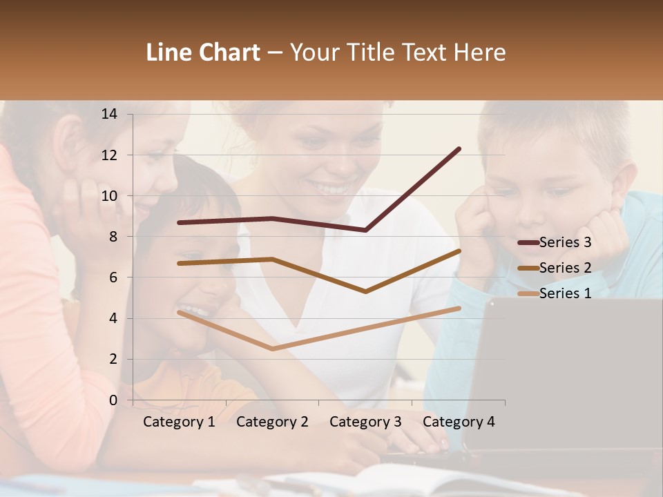 Little Youngster Schoolchildren PowerPoint Template