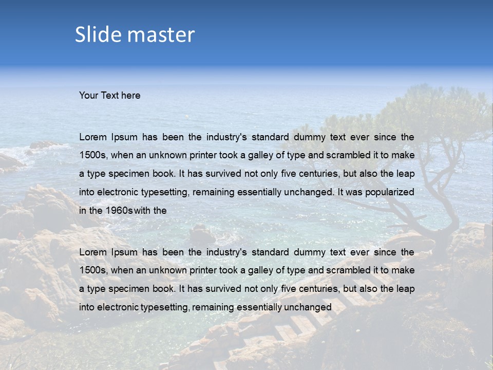 Tree Scenery Costa PowerPoint Template