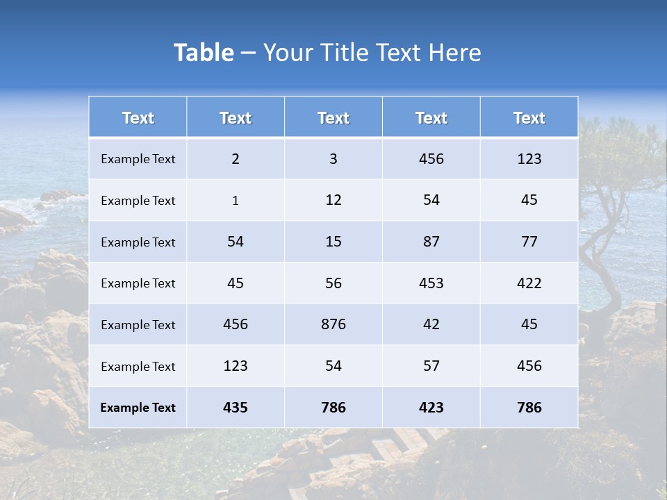 Tree Scenery Costa PowerPoint Template