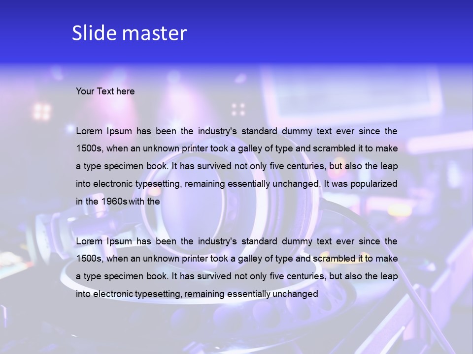 Light Instrument Jockey PowerPoint Template