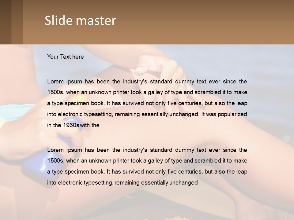Concept Applying Relaxation PowerPoint Template