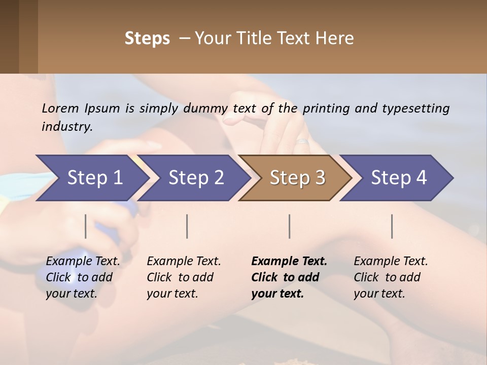Concept Applying Relaxation PowerPoint Template
