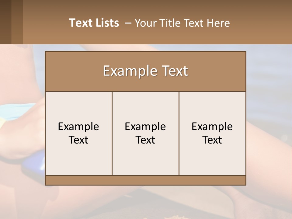 Concept Applying Relaxation PowerPoint Template
