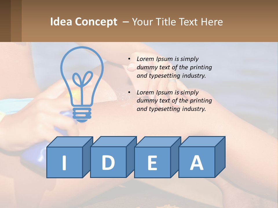 Concept Applying Relaxation PowerPoint Template