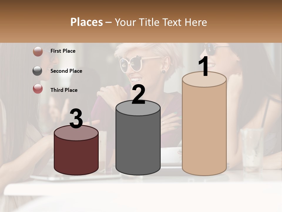 Women Rest Friends PowerPoint Template