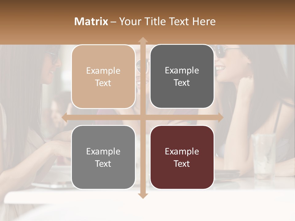 Women Rest Friends PowerPoint Template