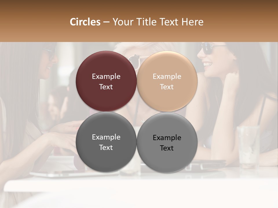 Women Rest Friends PowerPoint Template