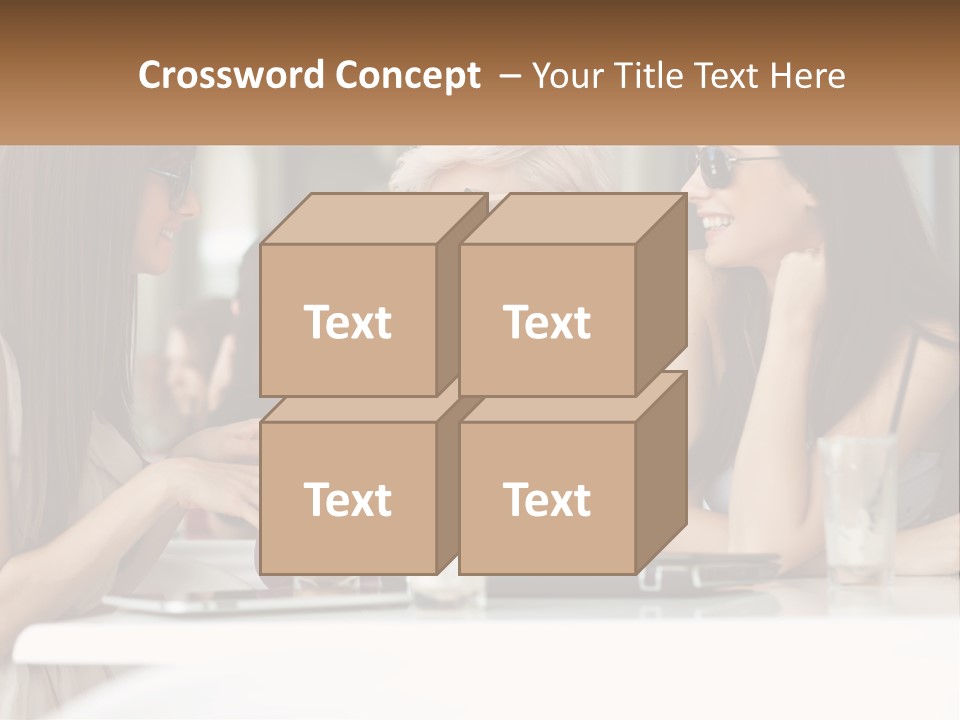 Women Rest Friends PowerPoint Template