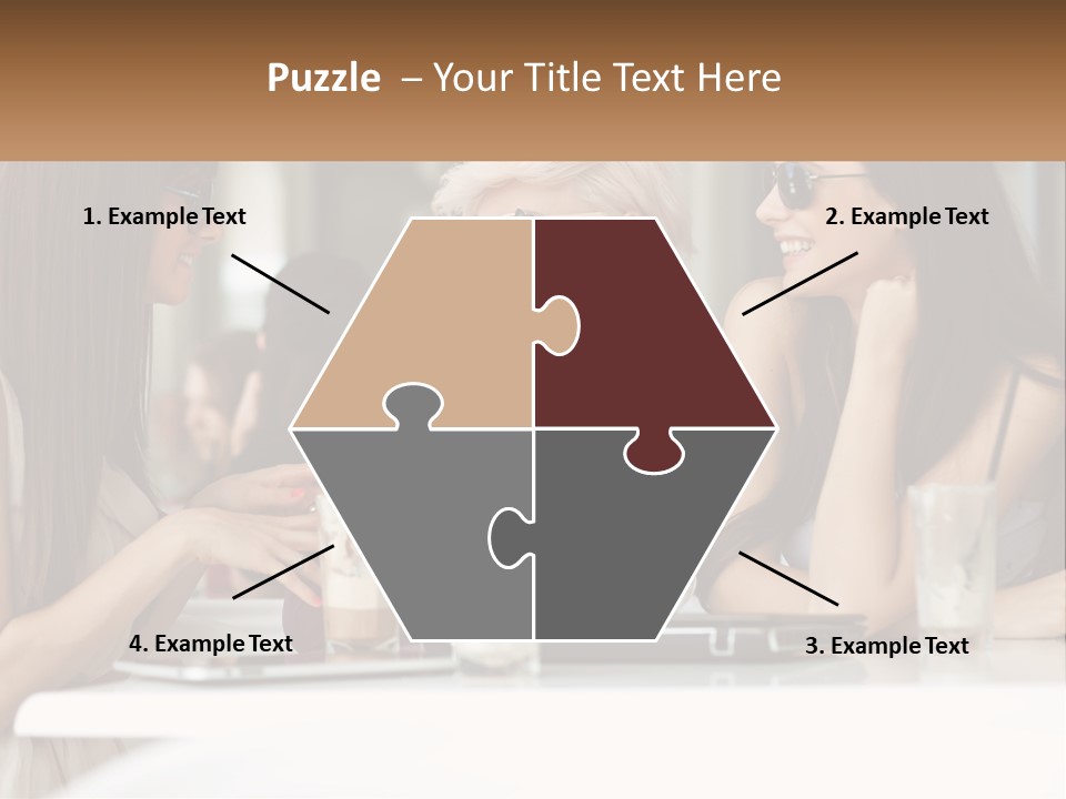 Women Rest Friends PowerPoint Template