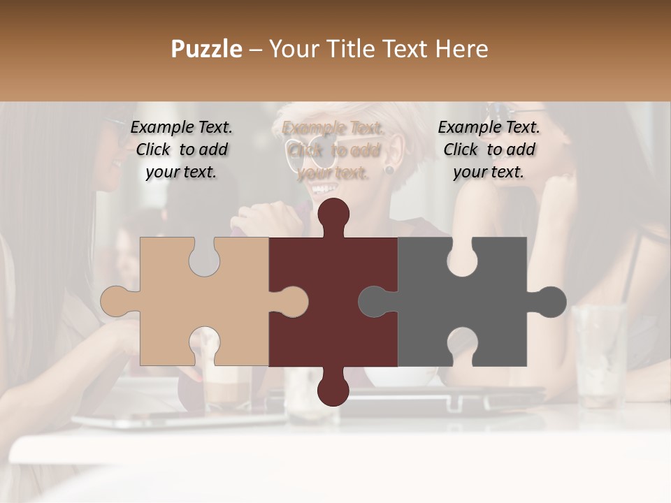 Women Rest Friends PowerPoint Template