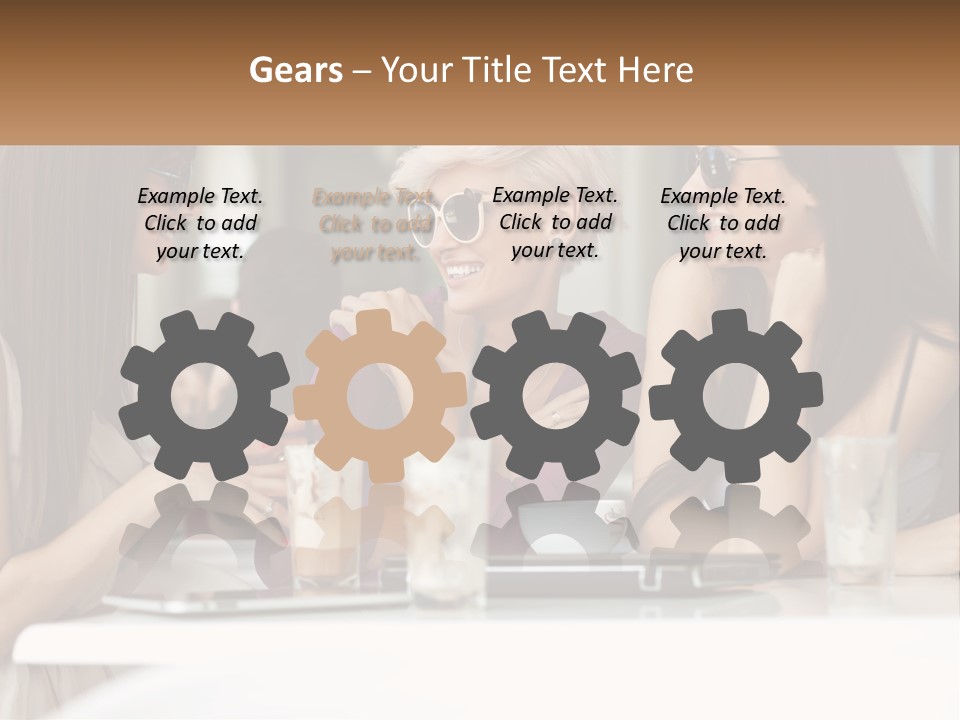 Women Rest Friends PowerPoint Template