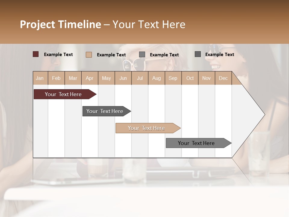 Women Rest Friends PowerPoint Template