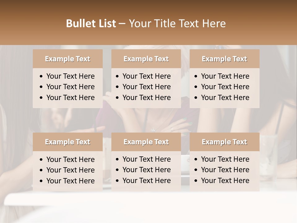 Women Rest Friends PowerPoint Template