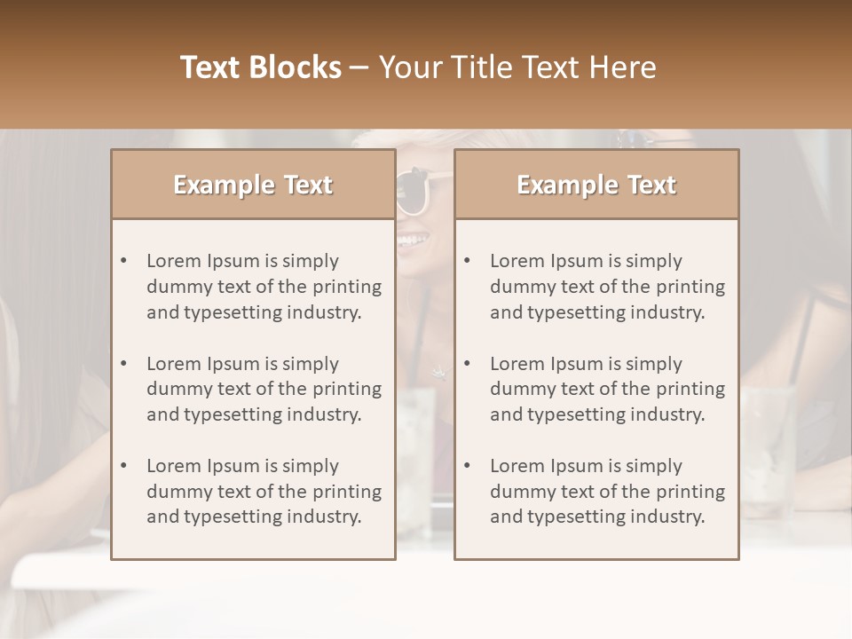 Women Rest Friends PowerPoint Template