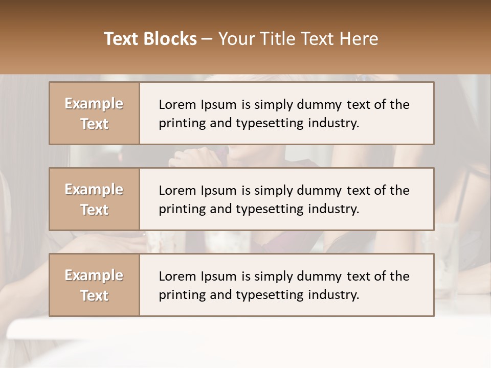 Women Rest Friends PowerPoint Template