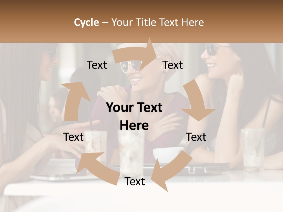 Women Rest Friends PowerPoint Template