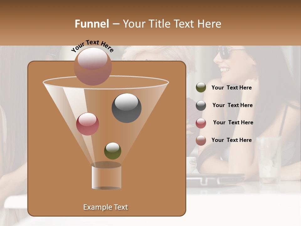 Women Rest Friends PowerPoint Template