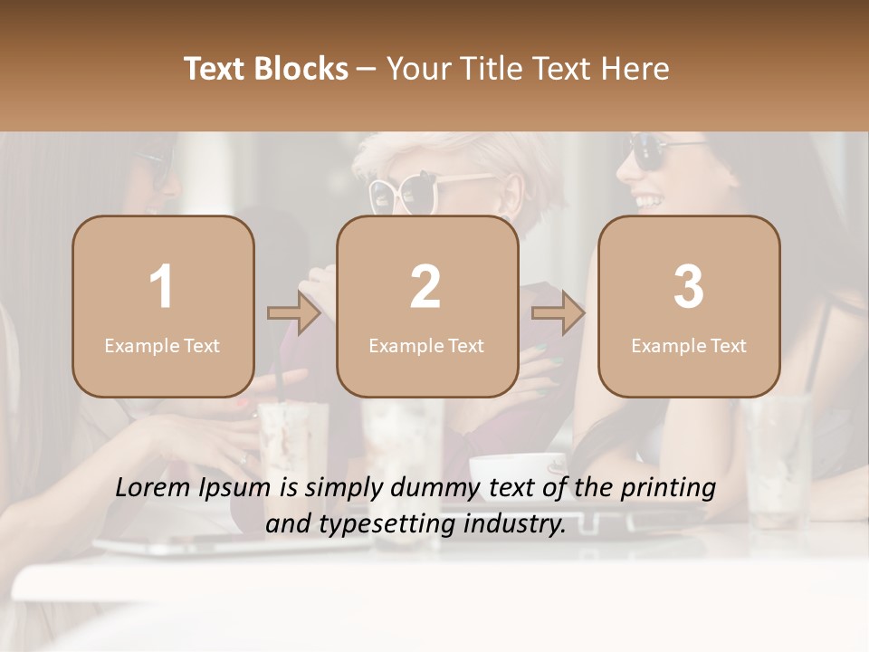 Women Rest Friends PowerPoint Template