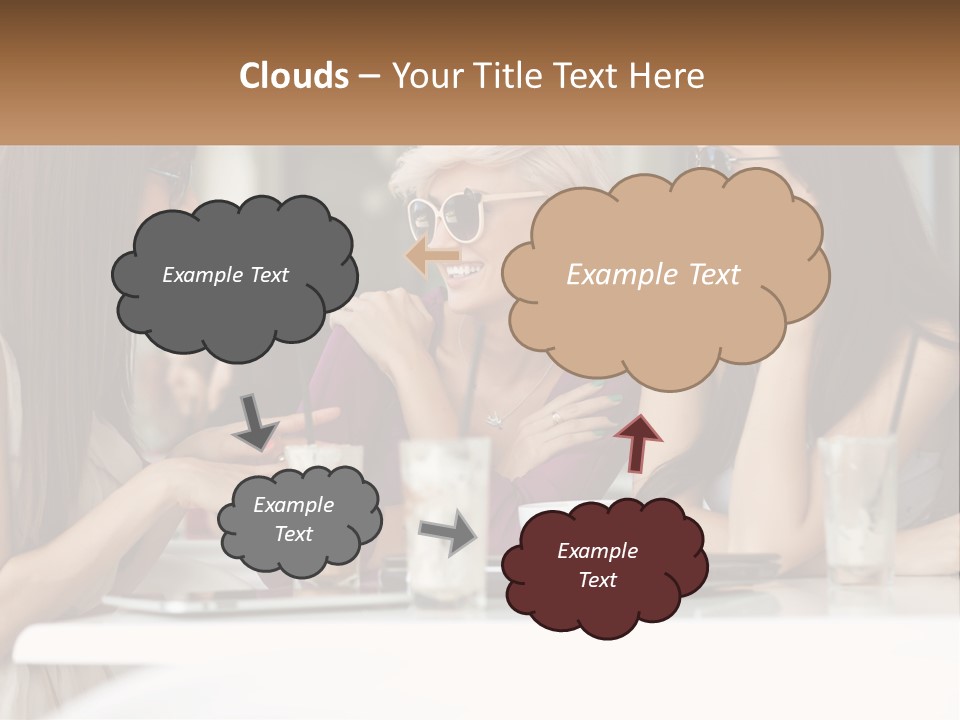 Women Rest Friends PowerPoint Template