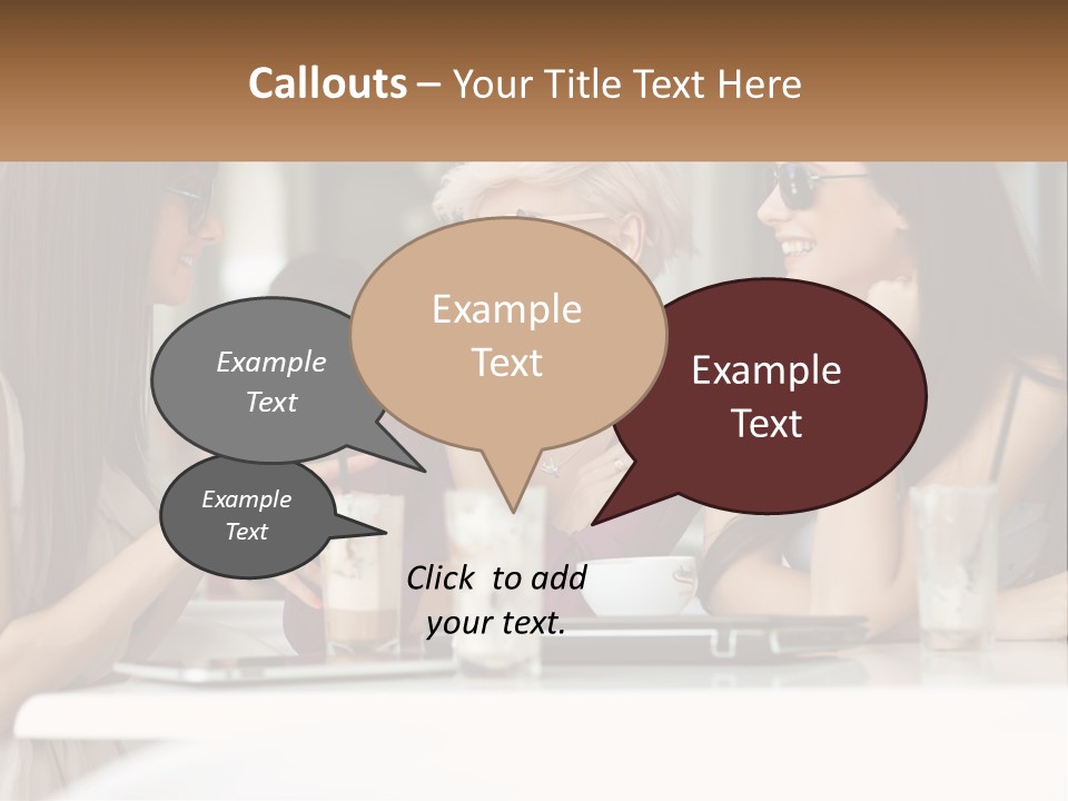 Women Rest Friends PowerPoint Template