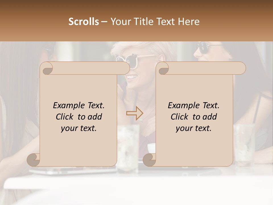 Women Rest Friends PowerPoint Template