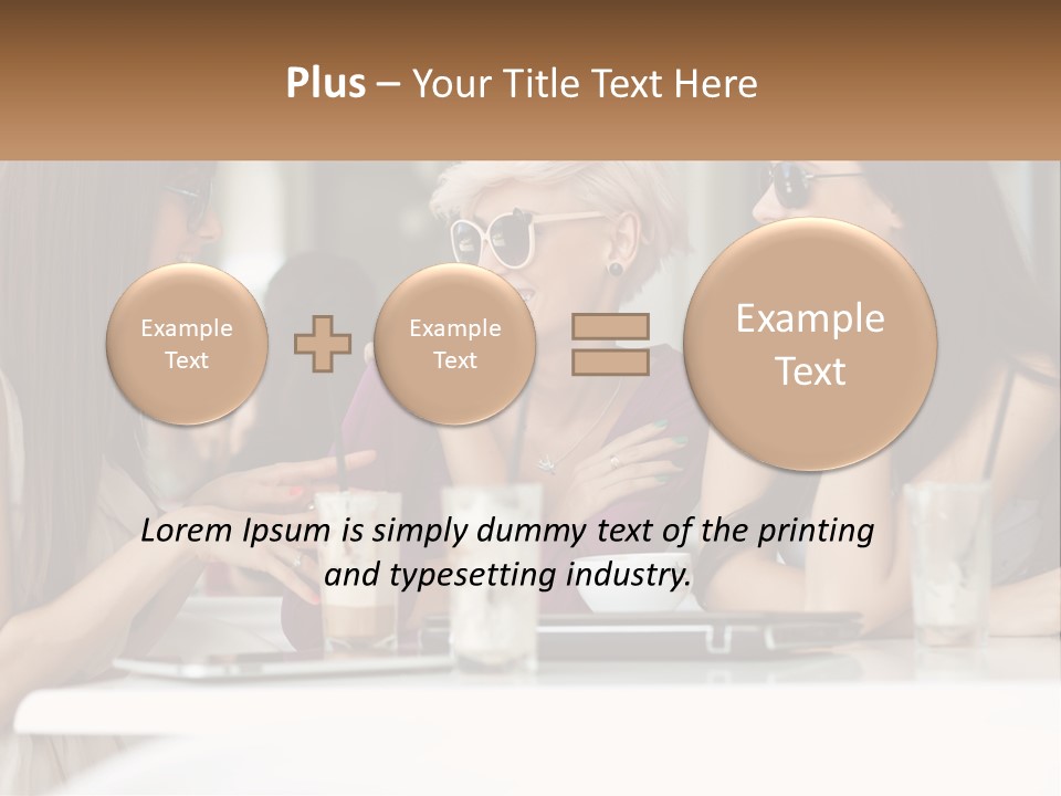 Women Rest Friends PowerPoint Template