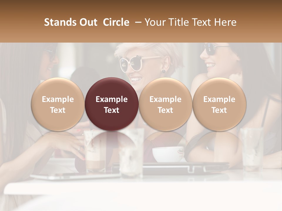 Women Rest Friends PowerPoint Template