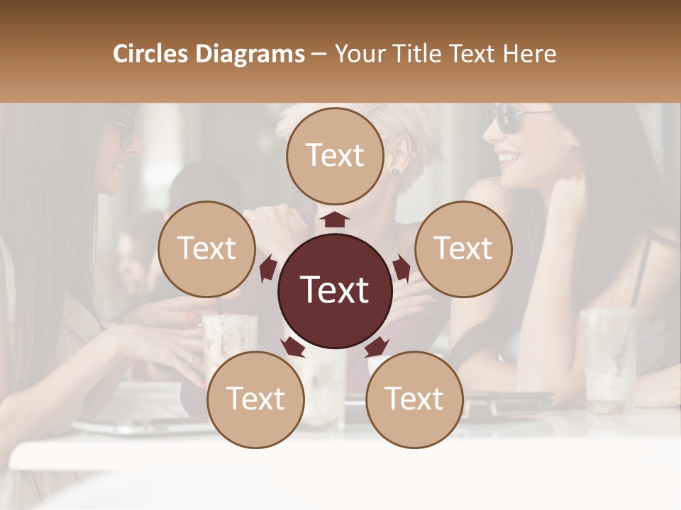 Women Rest Friends PowerPoint Template