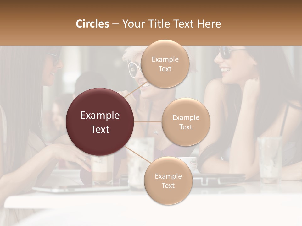 Women Rest Friends PowerPoint Template