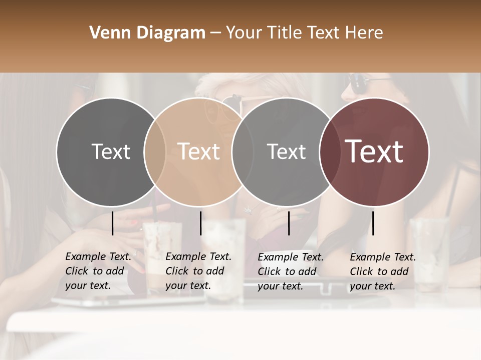 Women Rest Friends PowerPoint Template