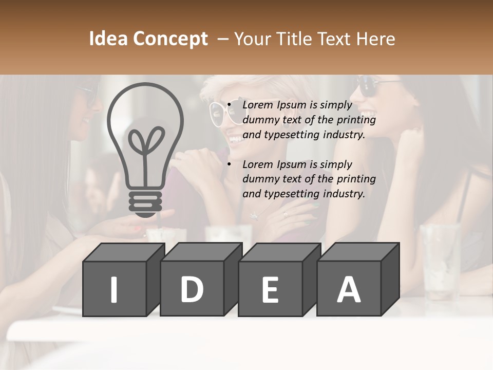 Women Rest Friends PowerPoint Template